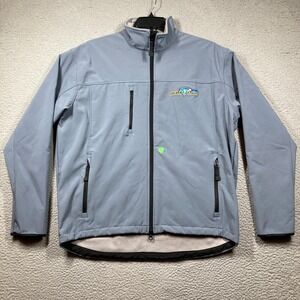 AMU American Military University Golden Eagles Jacket Adult XL Gray Full Zip